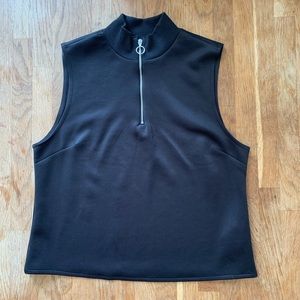 Zara Black Mock Neck Tank